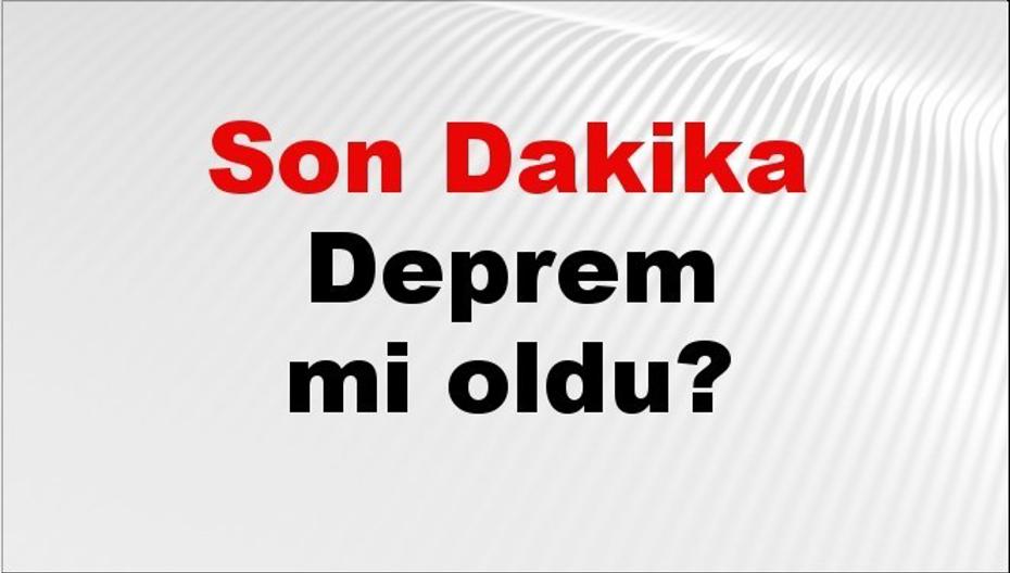 Balıkesir'de Son Dakika Deprem Gelişmeleri - 09 Eylül 2026