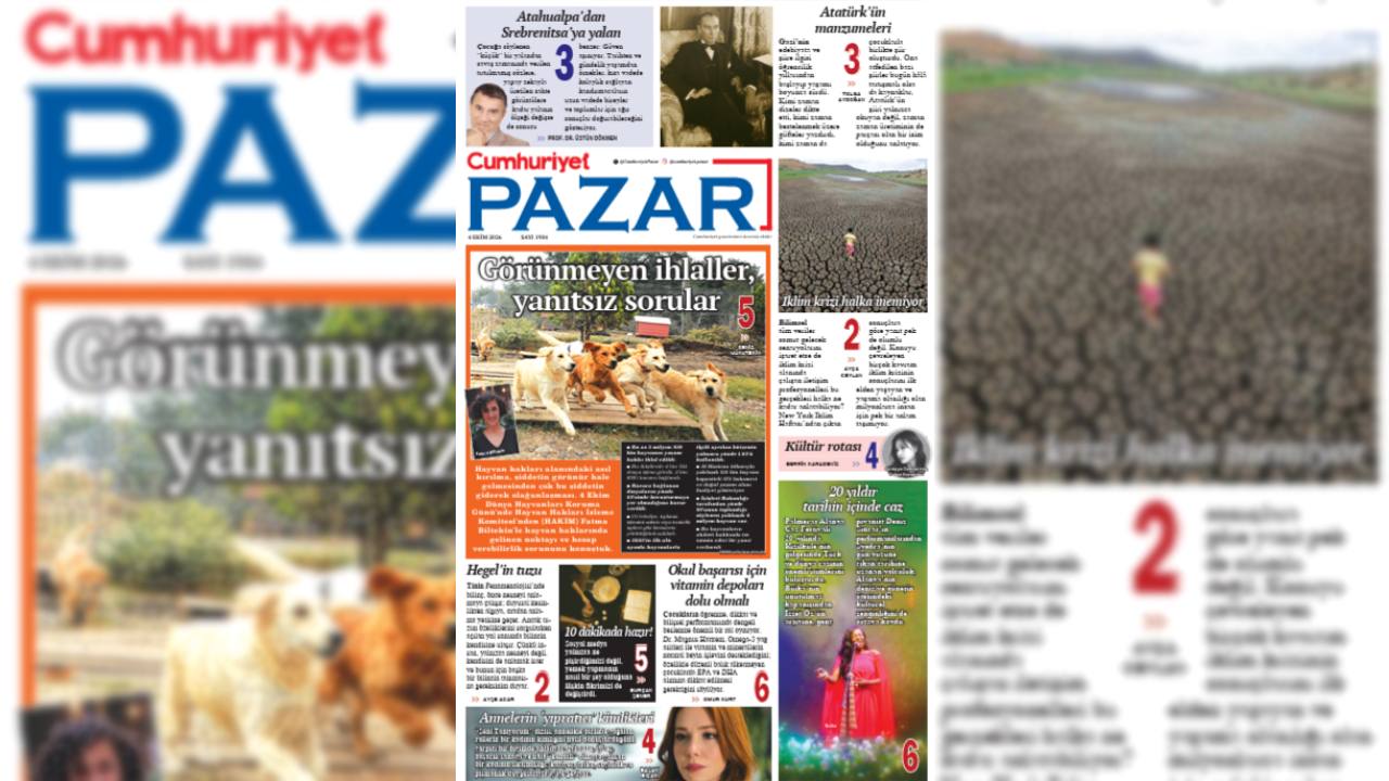Cumhuriyet Pazar Bu Hafta Da Dolu Dolu İçeriklerle Sizlerle!